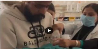 ਪਤੀ ਨਾਲ ਚਾਦਰਾਂ ਵੇਚ ਰਹੀ ਔਰਤ ਨੇ ਸੜਕ ‘ਤੇ ਦਿੱਤਾ ਬੱਚੇ ਨੂੰ ਜਨਮ, ਬੱਚੇ ਦੀ ਹਾਲਤ ਨਾਜ਼ੁਕ