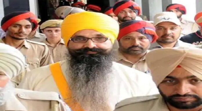 ਬ੍ਰੇਕਿੰਗ : ਬੰਦੀ ਸਿੰਘ ਬਲਵੰਤ ਸਿੰਘ ਰਾਜੋਆਣਾ ਨੂੰ ਮਿਲੀ ਪੈਰੋਲ, ਜੇਲ ‘ਚੋਂ ਆਉਣਗੇ ਬਾਹਰ