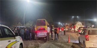 ਲੁਧਿਆਣਾ ‘ਚ ਮਜ਼ਦੂਰਾਂ ਨਾਲ ਭਰੀ ਬੱਸ ਹਾਦਸੇ ਦਾ ਸ਼ਿਕਾਰ, ਕਈ ਜ਼ਖਮੀ