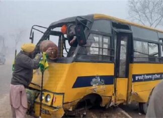 ਮਹਾਪੰਚਾਇਤ ‘ਚ ਹਿੱਸਾ ਲੈਣ ਜਾ ਰਹੇ ਕਿਸਾਨਾਂ ਦੀ ਬੱਸ ਹੋਈ ਹਾਦਸੇ ਦਾ ਸ਼ਿਕਾਰ, 7 ਕਿਸਾਨ ਜ਼ਖਮੀ