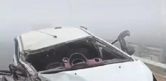 ਸੰਘਣੀ ਧੁੰਦ ਕਾਰਨ ਕਾਰ ਤੇ ਟਰੱਕ ਦੀ ਭਿਆਨਕ ਟੱਕਰ, ਕਾਰ ਸਵਾਰ 5 ਜਣੇ ਜ਼ਖਮੀ