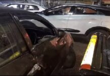 ਲੁਧਿਆਣਾ ‘ਚ ਕਾਰ ਨੂੰ 200 ਮੀਟਰ ਤੱਕ ਲੈ ਗਿਆ ਘਸੀਟ ਕੇ ਟਿਪਰ, ਮਸਾਂ ਬਚੀ ਪਤੀ-ਪਤਨੀ ਤੇ ਬੱਚਿਆਂ ਦੀ ਜਾਨ