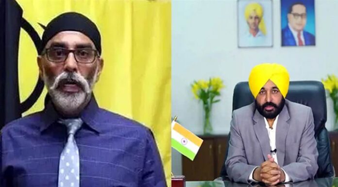 ਵੱਡੀ ਖਬਰ ! ਗੁਰਪਤਵੰਤ ਪੰਨੂ ਨੇ ਫਿਰ ਦਿੱਤੀ CM ਮਾਨ ਨੂੰ ਧਮਕੀ, ਕਿਹਾ- ਜਿਹੜੇ ਪੋਸਟਰ ਲਗਾ ਸਕਦੇ ਨੇ, ਉਹ ਹਥਿਆਰ ਵੀ ਚੁੱਕ ਸਕਦੇ ਨੇ
