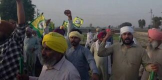 ਜਮੀਨ ਮੈਪਿੰਗ ਨੂੰ ਲੈ ਕੇ ਕਿਸਾਨਾਂ ਅਤੇ ਪੁਲਿਸ ਵਿਚਕਾਰ ਤਣਾਅ, ਮਾਹੌਲ ਹੋਇਆ ਗਰਮ