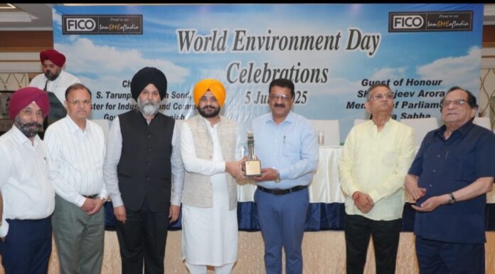 ਸੰਜੇ ਗੋਇਲ ਨੂੰ ਵਿਸ਼ਵ ਵਾਤਾਵਰਣ ਦਿਵਸ ‘ਤੇ ਸਨਮਾਨਿਤ ਕੀਤਾ ਗਿਆ