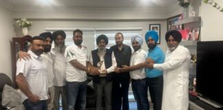 ਕੈਨੇਡਾ “ਚ ਮਾਲੇਰਕੋਟਲਾ ਕਲੱਬ ਨੇ ਸੀਨੀਅਰ ਪੱਤਰਕਾਰ ਮੁਕੰਦ ਸਿੰਘ ਚੀਮਾ ਦਾ ਕੀਤਾ ਵਿਸ਼ੇਸ਼ ਸਨਮਾਨ