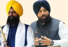 ਜਥੇਦਾਰ ਕੁਲਦੀਪ ਸਿੰਘ ਗੜਗਜ ਵਲੋਂ ਮੰਤਰੀ ਹਰਜੋਤ ਬੈਂਸ ਤੇ ਭਾਸ਼ਾ ਵਿਭਾਗ ਦੇ ਡਾਇਰੈਕਟਰ ਤਲਬ ”ਮੈਂ ਤਖ਼ਤ ਦਾ ਹਰ ਇੱਕ ਹੁਕਮ ਖਿੜੇ ਮੱਥੇ ਪ੍ਰਵਾਨ ਕਰਦਾ ਹਾਂ – ਹਰਜੋਤ ਬੈਂਸ