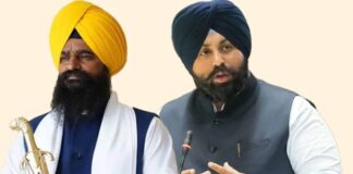 ਜਥੇਦਾਰ ਕੁਲਦੀਪ ਸਿੰਘ ਗੜਗਜ ਵਲੋਂ ਮੰਤਰੀ ਹਰਜੋਤ ਬੈਂਸ ਤੇ ਭਾਸ਼ਾ ਵਿਭਾਗ ਦੇ ਡਾਇਰੈਕਟਰ ਤਲਬ ”ਮੈਂ ਤਖ਼ਤ ਦਾ ਹਰ ਇੱਕ ਹੁਕਮ ਖਿੜੇ ਮੱਥੇ ਪ੍ਰਵਾਨ ਕਰਦਾ ਹਾਂ – ਹਰਜੋਤ ਬੈਂਸ