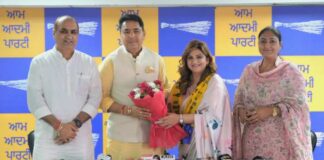 ਪ੍ਰਸਿੱਧ ਉੱਦਮੀ ਅਤੇ ਸਮਾਜ ਸੇਵਿਕਾ ਡਾ. ਪੂਜਾ ਸਿੰਘ ਆਮ ਆਦਮੀ ਪਾਰਟੀ ਵਿੱਚ ਸ਼ਾਮਲ