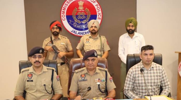 ਕਮਿਸ਼ਨਰੇਟ ਪੁਲਿਸ ਜਲੰਧਰ ਵੱਲੋਂ ਅਪਰਾਧ ਵਿਰੁੱਧ ਕਾਰਵਾਈ ਜਾਰੀ ਰਖਦੇ ਹੋਏ 8 ਗ੍ਰਿਫ਼ਤਾਰ