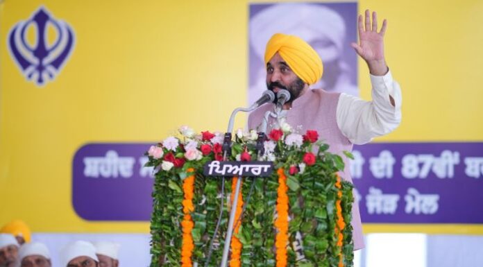 ਮਹਾਨ ਸ਼ਹੀਦਾਂ ਦੇ ਨਕਸ਼ੇ-ਕਦਮਾਂ ’ਤੇ ਚੱਲ ਕੇ ਪੰਜਾਬ ਤੇ ਪੰਜਾਬੀਆਂ ਦੀ ਸੇਵਾ ਕਰ ਰਹੇ ਹਾਂ-ਮੁੱਖ ਮੰਤਰੀ