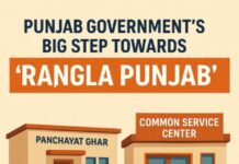 ‘ਰੰਗਲਾ ਪੰਜਾਬ’ ਦੇ ਵਲ ਵਧਿਆ ਪੰਜਾਬ ਸਰਕਾਰ ਦਾ ਨਵਾਂ ਕਦਮ : ₹125 ਕਰੋੜ ਨਾਲ ਪਿੰਡਾਂ ਵਿੱਚ ਬਣਨਗੇ ਆਧੁਨਿਕ ਪੰਚਾਇਤ ਘਰ ਅਤੇ ਆਮ ਸੇਵਾ ਕੇਂਦਰ