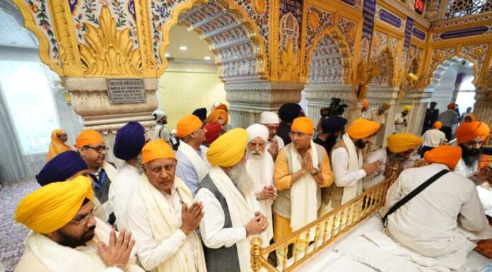 ਸ੍ਰੀ ਗੁਰੂ ਤੇਗ ਬਹਾਦਰ ਸਾਹਿਬ ਜੀ ਦੇ 350ਵੇਂ ਸ਼ਹੀਦੀ ਦਿਹਾੜੇ ਨੂੰ ਸਮਰਪਿਤ ਸਮਾਗਮਾਂ ਦੀ ਸ਼ੁਰੂਆਤ ਲਈ ਭਗਵੰਤ ਮਾਨ ਸਰਕਾਰ ਨੇ ਗੁਰੂ ਸਾਹਿਬ ਤੋਂ ਲਿਆ ਅਸ਼ੀਰਵਾਦ