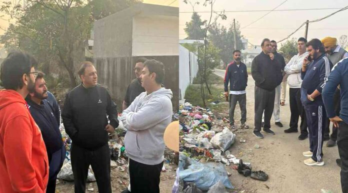 ਵਾਰਡ 10 ’ਚ ਸਫਾਈ ਲਾਪਰਵਾਹੀ ’ਤੇ ਨਿਤਿਨ ਕੋਹਲੀ ਅਤੇ ਮੇਅਰ ਵਨੀਤ ਧੀਰ ਦੀ ਸਾਂਝੀ ਸਖ਼ਤ ਕਾਰਵਾਈ — 24 ਘੰਟਿਆਂ ਵਿੱਚ ਰਿਪੋਰਟ ਤਲਬ