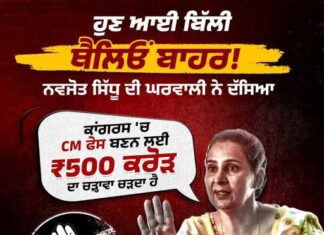 ਕਾਂਗਰਸ ਨੇ ਮੁੱਖ ਮੰਤਰੀ ਦਾ ਅਹੁਦਾ ਵੇਚਿਆ 500 ਕਰੋੜ ਰੁਪਏ ਵਿੱਚ , ਜਦੋਂ ਕਿ ਮਾਨ ਸਰਕਾਰ ਨੇ 500 ਕਰੋੜ ਰੁਪਏ ਦਾ ਨਿਵੇਸ਼ ਲਿਆਂਦਾ ਪੰਜਾਬ ਲਈ