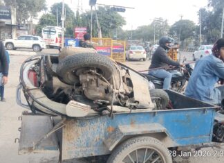 ਜਲੰਧਰ: ਬੀ.ਐਸ.ਐਫ. ਚੌਂਕ ‘ਚ ਦਰਦਨਾਕ ਹਾਦਸਾ, ਰੋਡਵੇਜ਼ ਬੱਸ ਦੀ ਟੱਕਰ ਨਾਲ ਸਕੂਟੀ ਸਵਾਰ ਦੀ ਮੌਤ