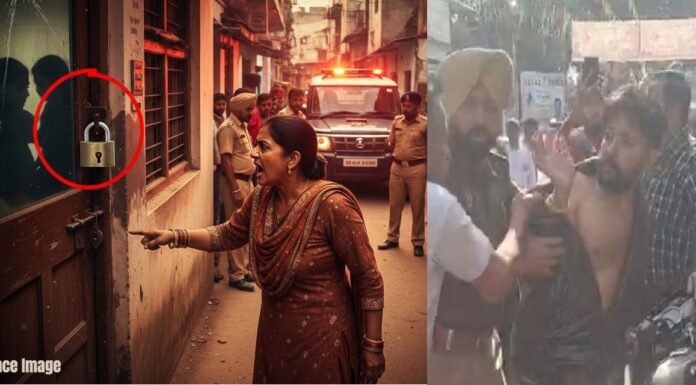 ਪਤੀ ਨੂੰ ਗੁਆਂਢਣ ਨਾਲ ਰੰਗੇ ਹੱਥੀਂ ਫੜ ਕੇ ਪਤਨੀ ਨੇ ਕਮਰੇ ‘ਚ ਲਗਾਇਆ ਤਾਲਾ, ਫਿਰ ਬੁਲਾਈ ਪੁਲਿਸ