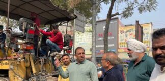 ਨਿਤਿਨ ਕੋਹਲੀ ਦੇ ਯਤਨਾਂ ਨਾਲ ਡਾ. ਬੀ. ਆਰ. ਅੰਬੇਡਕਰ ਚੌਕ (ਨਕੋਦਰ ਚੌਕ) ਤੋਂ ਕਪੂਰਥਲਾ ਚੌਕ ਤੱਕ ਸੜਕ ਦਾ ਕੰਮ ਮੁੜ ਸ਼ੁਰੂ