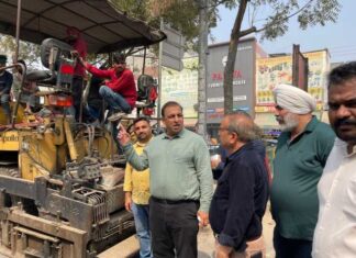 ਨਿਤਿਨ ਕੋਹਲੀ ਦੇ ਯਤਨਾਂ ਨਾਲ ਡਾ. ਬੀ. ਆਰ. ਅੰਬੇਡਕਰ ਚੌਕ (ਨਕੋਦਰ ਚੌਕ) ਤੋਂ ਕਪੂਰਥਲਾ ਚੌਕ ਤੱਕ ਸੜਕ ਦਾ ਕੰਮ ਮੁੜ ਸ਼ੁਰੂ