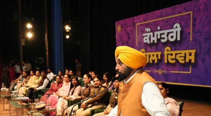 ਮੁੱਖ ਮੰਤਰੀ ਭਗਵੰਤ ਸਿੰਘ ਮਾਨ ਵੱਲੋਂ ਪੰਜਾਬ ਨੂੰ ਦੇਸ਼ ਦਾ ਮੋਹਰੀ ਸੂਬਾ ਬਣਾਉਣ ਲਈ ਲੜਕੀਆਂ ਨੂੰ ਸਮਾਜਿਕ-ਆਰਥਿਕ ਵਿਕਾਸ ਵਿੱਚ ਸਰਗਰਮ ਭਾਈਵਾਲ ਬਣਨ ਦਾ ਸੱਦਾ