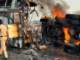 ਬੱਜਰੀ ਨਾਲ ਭਰੇ ਡੰਪਰ ਨਾਲ ਟਕਰਾਉਣ ਤੋਂ ਬਾਅਦ ਬੱਸ ਨੂੰ ਲੱਗੀ ਅੱਗ; ਵਾਪਰਿਆ ਭਿਆਨਕ ਹਾਦਸਾ