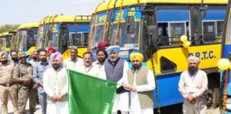 ਪੰਜਾਬ ਦੇ ਆਵਾਜਾਈ ਖੇਤਰ ਦੇ ਵਿਕਾਸ ਨੂੰ ਕੀਤਾ ਹੋਰ ਤੇਜ਼, ਮੁੱਖ ਮੰਤਰੀ ਭਗਵੰਤ ਸਿੰਘ ਮਾਨ ਨੇ ਪੀ.ਆਰ.ਟੀ.ਸੀ. ਫਲੀਟ ‘ਚ 250 ਨਵੀਆਂ ਬੱਸਾਂ ਨੂੰ ਦਿਖਾਈ ਹਰੀ ਝੰਡੀ