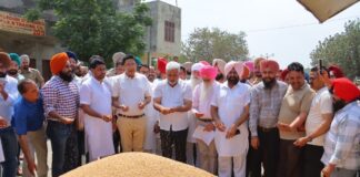 ਖ਼ੁਰਾਕ, ਸਿਵਲ ਸਪਲਾਈ ਤੇ ਖਪਤਕਾਰ ਮਾਮਲੇ ਮੰਤਰੀ ਲਾਲ ਚੰਦ ਕਟਾਰੂਚੱਕ ਨੇ ਭਗਤਾਂਵਾਲਾ ਦਾਣਾ ਮੰਡੀ ਵਿੱਚ ਕਣਕ ਦੀ ਚੱਲ ਰਹੀ ਖ਼ਰੀਦ ਦਾ ਜਾਇਜ਼ਾ ਲਿਆ