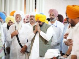 ਮੁੱਖ ਮੰਤਰੀ ਭਗਵੰਤ ਸਿੰਘ ਮਾਨ ਨੇ ਗੁਰਦੁਆਰਾ ਜੋਤੀਸਰ ਸਾਹਿਬ ਵਿਖੇ ਮੱਥਾ ਟੇਕਿਆ, ਬੇਅਦਬੀ ਵਿਰੁੱਧ ਸਖ਼ਤ ਕਾਨੂੰਨ ਬਣਾਉਣ ਦਾ ਬਲ ਬਖਸ਼ਣ ਲਈ ਪ੍ਰਮਾਤਮਾ ਦਾ ਸ਼ੁਕਰਾਨਾ ਕੀਤਾ