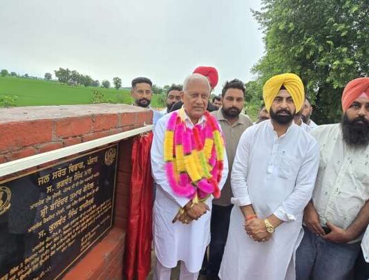 ਸ਼ੁਤਰਾਣਾ ਹਲਕੇ ਦੇ 56 ਪਿੰਡਾਂ ਦੀ 68,500 ਏਕੜ ਜ਼ਮੀਨ ਨੂੰ ਮਿਲਿਆ ਸਿੰਚਾਈ ਲਈ ਨਹਿਰੀ ਪਾਣੀ: ਬਰਿੰਦਰ ਕੁਮਾਰ ਗੋਇਲ
