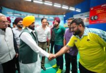 ਮੁੱਖ ਮੰਤਰੀ ਭਗਵੰਤ ਸਿੰਘ ਮਾਨ ਨੇ ਜਲੰਧਰ ਵਿੱਚ ਹੋਣ ਵਾਲੀ ਨੈਸ਼ਨਲ ਬੈਡਮਿੰਟਨ ਚੈਂਪੀਅਨਸ਼ਿਪ ਦੀਆਂ ਤਿਆਰੀਆਂ ਦਾ ਜਾਇਜ਼ਾ ਲਿਆ