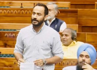 ਮੀਤ ਹੇਅਰ ਨੇ ਲੋਕ ਸਭਾ ਵਿੱਚ ਕੇਂਦਰ ਦੀ ਧਰਮ ਤੇ ਜਾਤ ਦੇ ਆਧਾਰ ਉੱਤੇ ਵੰਡੀਆਂ ਪਾਉਣ ਦੀ ਰਾਜਨੀਤੀ ਨੂੰ ਦਿਖਾਇਆ ਸ਼ੀਸ਼ਾ