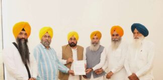 ਐਸ.ਆਈ.ਟੀ. ਜਾਂਚ ਦੀ ਮੰਗ ਨੂੰ ਲੈ ਕੇ ਸ਼੍ਰੋਮਣੀ ਅਕਾਲੀ ਦਲ (ਪੁਨਰ ਸੁਰਜੀਤ) ਦੇ ਵਫ਼ਦ ਨੇ ਮੁੱਖ ਮੰਤਰੀ ਭਗਵੰਤ ਸਿੰਘ ਮਾਨ ਨਾਲ ਕੀਤੀ ਮੁਲਾਕਾਤ
